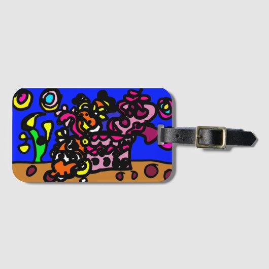 Clown fishes love  gepäckanhänger (Vorderseite (Horizontal))