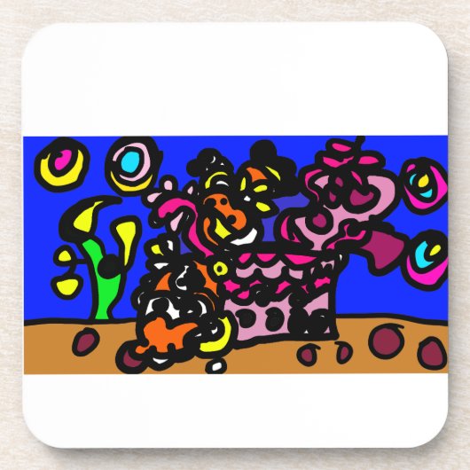 Clown fishes love  getränkeuntersetzer (Vorderseite)