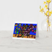 Clown fishes love karte (Gelbe Blume)