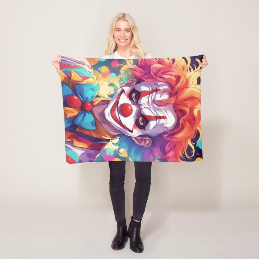 Clown Fleece Blanket, 30"x40" (Beispiel)
