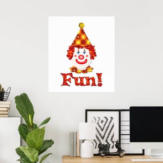 Clown Fun Poster (Heimbüro)