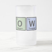 Clown gemacht von den Elementen Mattglas Bierglas (Mittel)