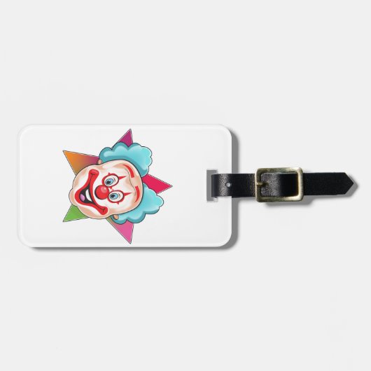 Clown Gepäckanhänger (Vorderseite horizontal)
