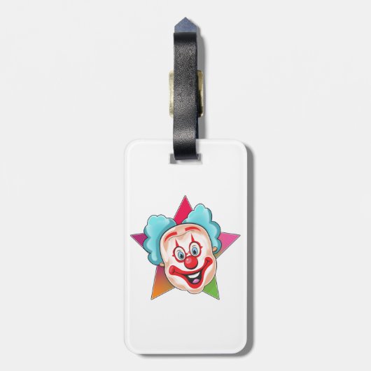 Clown Gepäckanhänger (Rückseite vertikal)