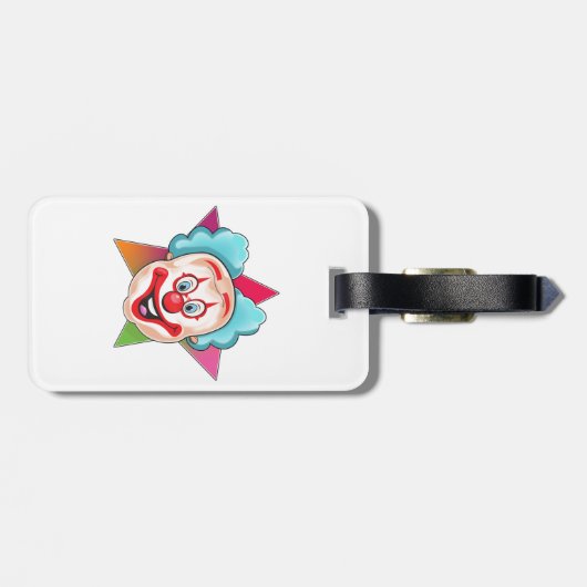 Clown Gepäckanhänger (Rückseite horizontal)