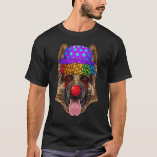 Clown German Shepherd Circus Karneval Costume Pa T-Shirt