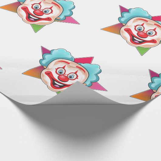 Clown Geschenkpapier (Ecke)