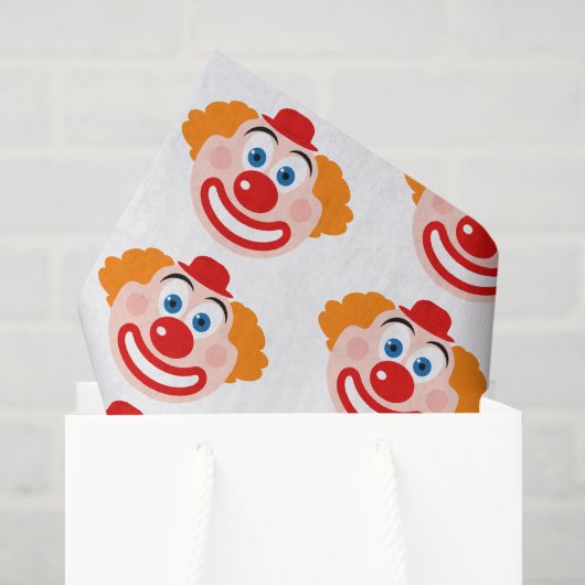 Clown-Gesicht Geschenkpapier Seidenpapier (Geschenk Tasche)