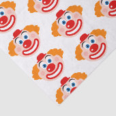 Clown-Gesicht Geschenkpapier Seidenpapier (Detail)