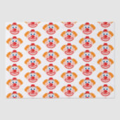 Clown-Gesicht Geschenkpapier Seidenpapier (Vorderseite)