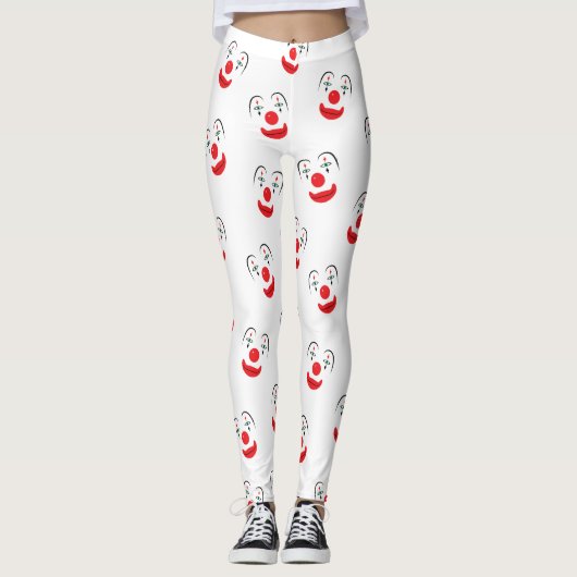 Clown-Gesichts-Leggings Leggings (Vorderseite)