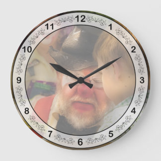 Clown - Gesichtsfarbe Große Wanduhr