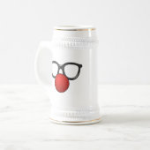 Clown-Gläser und Nase Bierglas (Vorderseite Links)