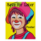Clown Glossy Poster (Vorderseite)