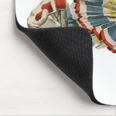 Clown-Grinsen an der Blume - Mousepad (Ecke)