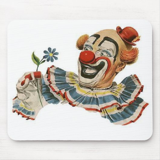 Clown-Grinsen an der Blume - Mousepad (Vorne)