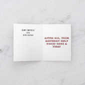 Clown Halloween Geburtstagskarte Karte (Innenseite)