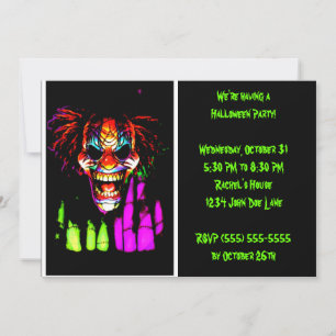 Clown-Halloween-Party-Einladungen Einladung