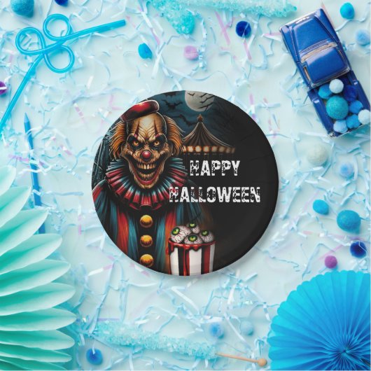 Clown-Halloween-Party Pappteller (Party)