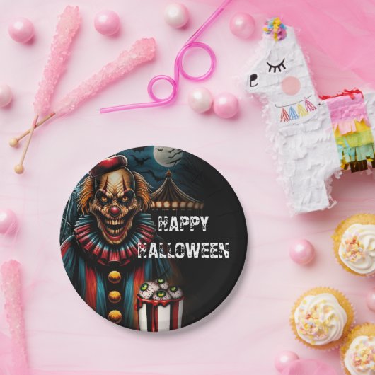 Clown-Halloween-Party Pappteller (Party)