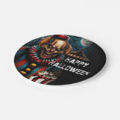 Clown-Halloween-Party Pappteller (Schrägansicht)