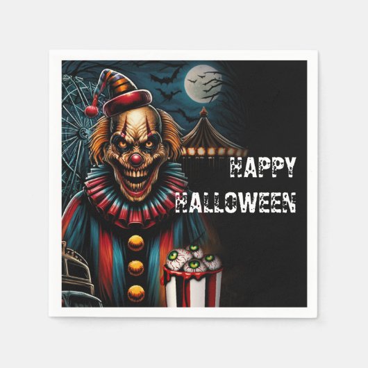 Clown-Halloween-Party Serviette (Vorderseite)