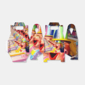 Clown Happy Faces Geschenkschachtel (Ungefaltet)