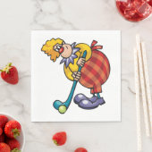 Clown Hockey Funny Sport Napkins Serviette (Beispiel)