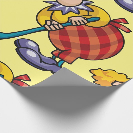 Clown Hockey Geschenkpapier (Ecke)