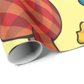 Clown Hockey Geschenkpapier (Rolleneckpunkt)