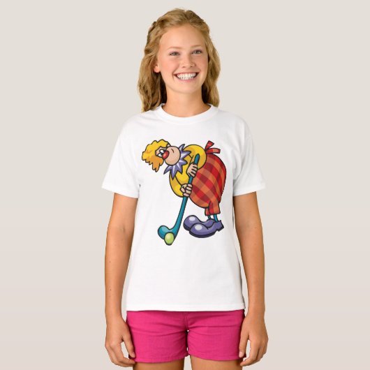Clown Hockey Sport T - Shirt (Vorne ganz)