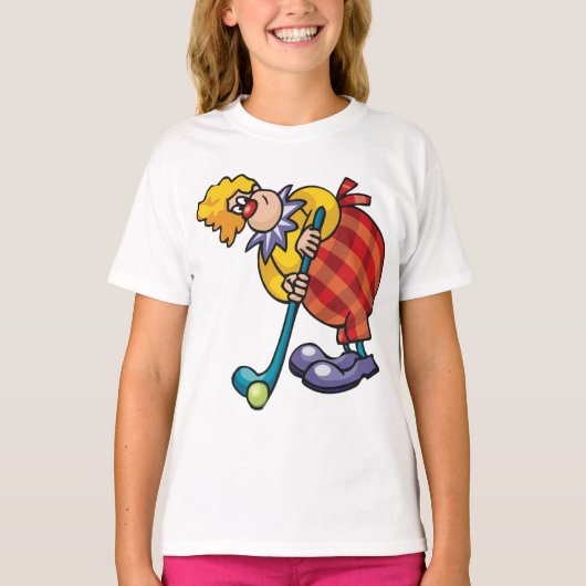 Clown Hockey Sport T - Shirt (Vorderseite)