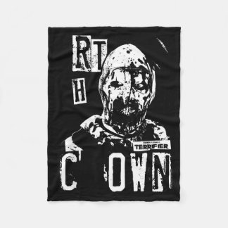 Clown-Horror-Horror-Clown-Blutgesicht-Kontrast Fleecedecke