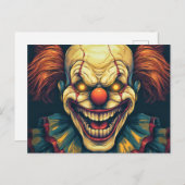 Clown Illustration Design Postkarte (Vorne/Hinten)