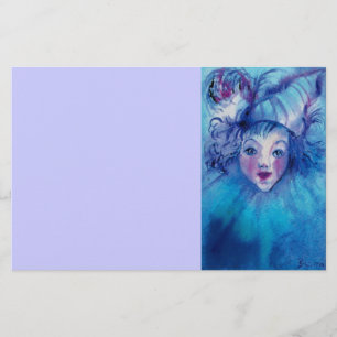 CLOWN IN BLAU BRIEFPAPIER