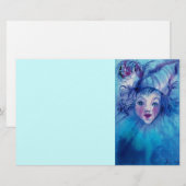 CLOWN IN BLAU BRIEFPAPIER (Vorne/Hinten)
