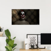 Clown in einer gepolsterten Zelle Poster (Heimbüro)