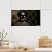 Clown in einer gepolsterten Zelle Poster (Küche)
