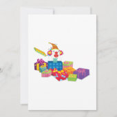 Clown in einer Schachtel Einladung (Vorderseite)