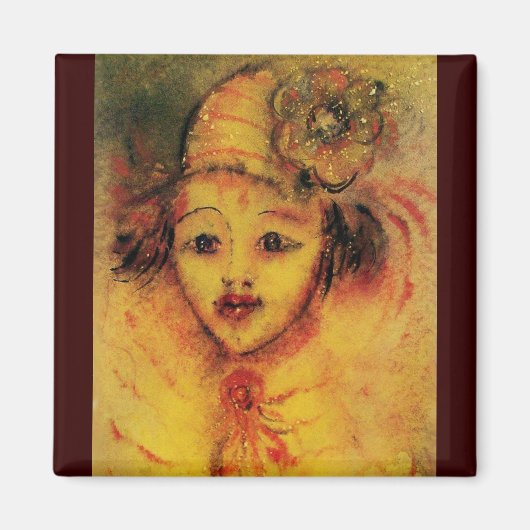 CLOWN IN GELB MAGNET (Vorne)