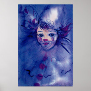 CLOWN IN LILA POSTER