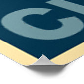 Clown in Rot und Blau Poster (Ecke)