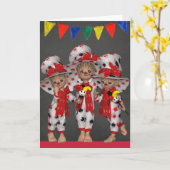 Clown-jeder Anlass-Grußkarte Karte (Gelbe Blume)