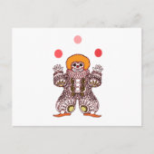 Clown Juggling Postkarte (Vorderseite)