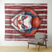 Clown-Karneval Foto Hintergrund Wandteppich (Beispiel (Horizontal))