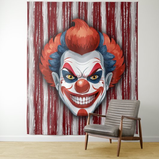 Clown-Karneval Foto Hintergrund Wandteppich (Beispiel)