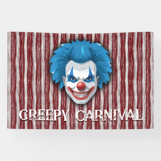 Clown-Karneval Halloween Banner (Horizontal)