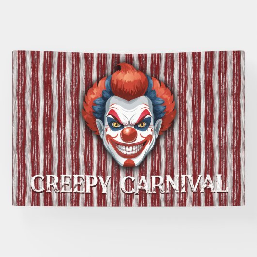 Clown-Karneval Halloween Banner (Horizontal)