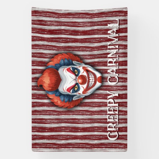 Clown-Karneval Halloween Banner (Vertikal)