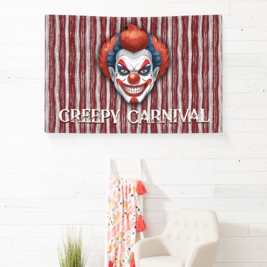 Clown-Karneval Halloween Banner (InSitu)